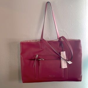 Calvin Klein reversible Emery tote nwt -port